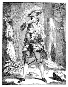 Pan Woodward v postavě Mercutia, 1753 od Unbekannt