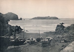 Mullion Cove - Showing Mullion Island, 1895 od Unbekannt
