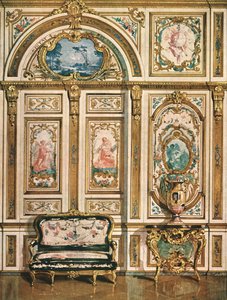 Nástěnná výzdoba v paláci Fontainebleau, Francie, 1928. od Unbekannt
