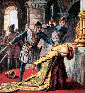 Vražda Thomase A Becketa, 1170, c1850 od Unbekannt