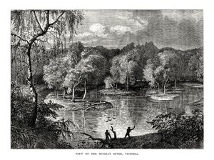 Murray River, Victoria, Austrálie, 1877 od Unbekannt