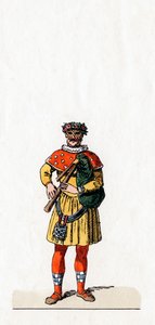 Hudebník, kostýmní návrhář pro Shakespearovu hru, Jindřich VIII., 19. století od Unbekannt
