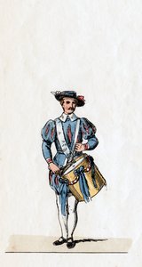 Hudebník, kostýmní návrhář pro Shakespearovu hru, Jindřich VIII., 19. století od Unbekannt