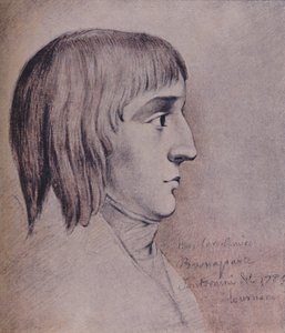 Napoleon Bonaparte v roce 1785, šestnáctiletý, 1896 od Unbekannt