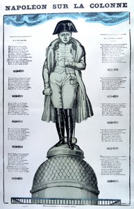 Napoleon na sloupu, 19. století od Unbekannt