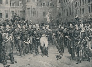 Napoleonovo rozloučení s císařskou gardou ve Fontainebleau, 20. dubna 1814, 1896 od Unbekannt