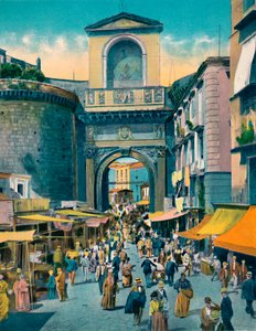 Neapol – Porta Capuana, c1900. od Unbekannt