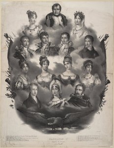 Napoleon I. Bonaparte a jeho rodina, 1832 od Unbekannt