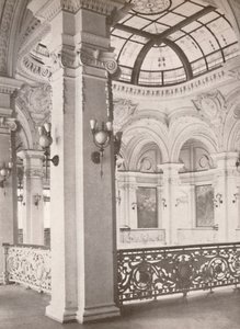 Národní knihovna: roh galerie s výhledem na veřejnou čítárnu, 1914 od Unbekannt