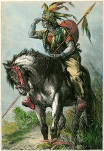 Indiánský zvěd, c1870 od Unbekannt