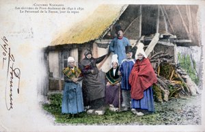 Rodný kostým z Pont Audemer, Normandie, 1902 od Unbekannt