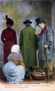 Domorodý kostým Sarthe, c1900 od Unbekannt