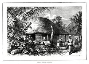 Negro Huts, Jamajka, 19. století od Unbekannt