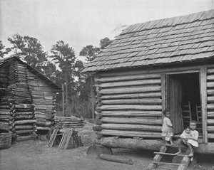 Negro Log Huts, Thomasville, Georgia, USA, c1900. od Unbekannt