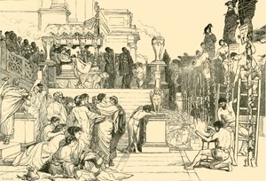 Neros Torches - Upálení křesťanů v Římě, 1890. od Unbekannt
