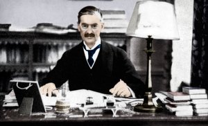 Neville Chamberlain 1869-1940, britský premiér, c1930 1936 od Unbekannt