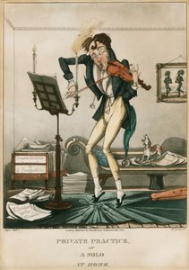 Niccolo Paganini - karikatura od Unbekannt