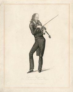 Niccolo Paganini - portrét od Unbekannt