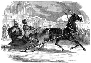 Nicholas I 1796-1855, císař Ruska, ve svých droshkách, Petrohrad, 1853 od Unbekannt