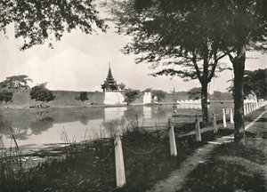 Severní příkop a zeď, Mandalay, 1900. od Unbekannt