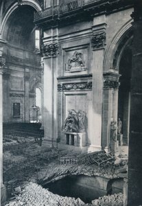 Severní transept katedrály St. Pauls po bombardování, 1941 od Unbekannt