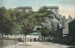 Nottinghamský hrad, konec 19.-začátek 20. století. od Unbekannt