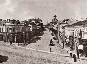 Novaya Basmannaya Street, Moskva, Rusko, 80. léta 19. století od Unbekannt