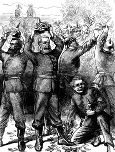 Okupace Paříže Němci po prusko-francouzské válce, březen 1871 c1880 od Unbekannt