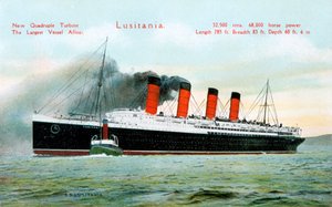 Zaoceánský parník RMS Lusitania, 20. století od Unbekannt