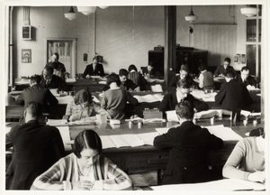 Administrativní pracovníci, c 1930 od Unbekannt