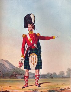 Důstojník 92. pěšího pluku Highland, c1833. 1914 od Unbekannt
