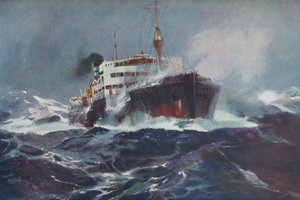 Oil on Troubled Waters, 1936 od Unbekannt