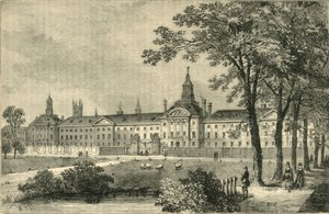 Old Bethlehem Hospital, Moorfields asi 1750, c1872. od Unbekannt