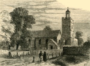 Old Camberwell Church v roce 1750, c1878. od Unbekannt