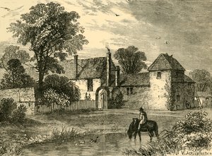 Stará křídová farma v roce 1730, c1876. od Unbekannt