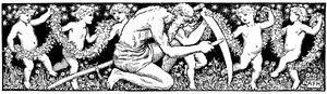 Starý otec Čas brousil kosu, 1891 od Unbekannt