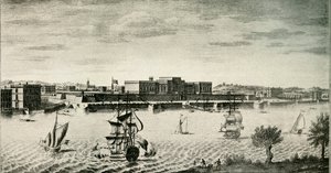 Old Fort William, od řeky, 1754, 1925. od Unbekannt