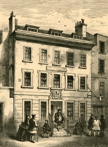 Old House Still Standing in Bolt Court, 1897. od Unbekannt
