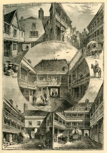 Old Inns v Southwarku, c1878. od Unbekannt