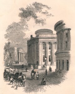 Stará radnice a komerční budovy, Leeds, c19. století od Unbekannt