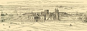 Starý pohled na Greenwichský palác. Po Hollar., c1878. od Unbekannt