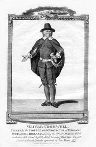 Oliver Cromwell , anglický vojevůdce a politik, 1706 od Unbekannt