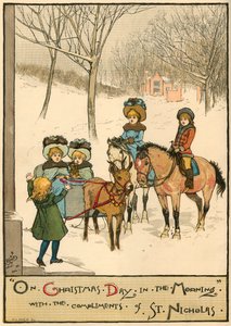 Na Štědrý den ráno, s komplimenty svatého Mikuláše, 1883. od Unbekannt