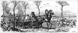 Na silnici poblíž Petrohradu, Rusko, 1882 od Unbekannt