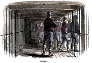Na palubě vězeňského hromotluka, 1848 od Unbekannt