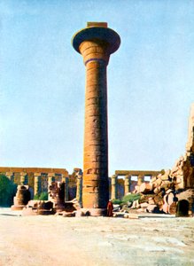 Jeden ze sloupů krále Taharqy, Karnak, Egypt, 20. století od Unbekannt