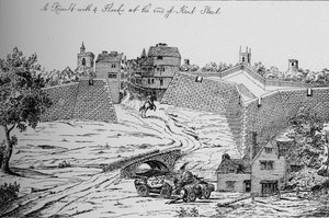 Jedna z pevností postavená parlamentem na obranu Londýna během občanské války, c1808, od Unbekannt