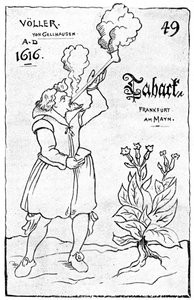 Jedna z nejstarších ilustrací kouření, 1616 1890 od Unbekannt