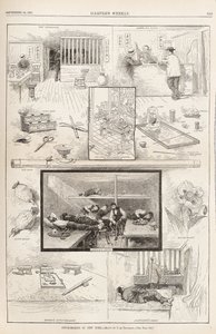 Kouření opia v New Yorku od Harpers Weekly, 24. září 1881, 1881 od Unbekannt