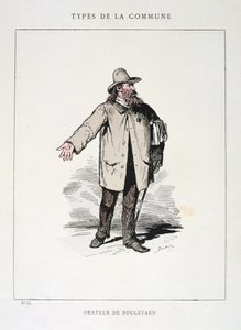 Orateur de Boulevard, Pařížská komuna, 1871 od Unbekannt